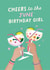 'Cheers To The June Birthday Girl' - Cute Birthday Card For Her created by Studio Mads