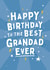 Cute Birthday Card - Best Grandad Ever created by Macie Dot Doodles