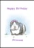 Cute Guinea Pig Birthday card, for your Princess created by The Good Guinea