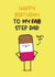 Funny Birthday Birthday Card - Step Dad - Fab Ice Lolly created by Twisted Haggis