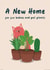 Cute New Home Card for cat and plant lovers - Fur Babies and Pet Plants created by Spekle Studio