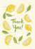 Pretty Thank You card - Watercolour Lemons created by Angelicabydesign