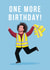 Funny Birthday Card - Viggo Venn - One More Time created by Hannah Jayne Lewin