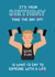 Cheeky Birthday Card - Gym is Life created by Blue Kiwi Design