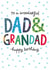 Cute Birthday Card - Dad and Grandad created by The Boy and the Bear
