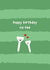 Cute Birthday Card For Significant Other - Golf Tee - Happy Birthday Cu-Tee created by Ellen Cherry