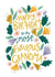 Fabulous Grandma Birthday Card - Pretty Floral Birthday Card for Grandma created by Christine Cuddihy Illustration
