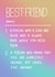 Funny, Best Friends, Definition Card created by CurlyLocksCanvasesUK