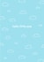 Hello Little One - New Baby- Cute - Blue Card created by CurlyLocksCanvasesUK