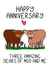 Cute Anniversary Card - 3rd - Cows created by Schnauzer Scribbles
