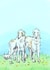 Borzoi Dogs - Friendship Together created by Tina Timm