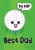 Funny Best Dad Golf Card created by @DaniDraws._