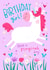 Magical Unicorn Birthday Card For Girls created by Becky Down
