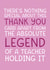 'Absolute Legend of a Teacher' Pink Funny and Cheeky Thank You Teacher Card created by Brogan Thomas