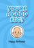 Funny Birthday Card for Bald people. created by TeHe Gifts