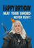Funny Birthday card - for him - The Witcher - Sword created by Kasia Cards