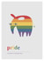 Pride greetings Card - LGBT+ - Elephant - Pride Rainbow - Pride Celebration Card created by The Blue Little Birdie Card Company