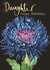 An elegant blue chrysanthemum card for your elegant daughter created by Sarah Kelleher