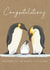 Very cute penguin new baby card created by Lucy Driver