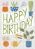 Cute Happy Birthday - Houseplant - Gardening - Plant Lover created by Louise Brainwood