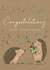 Cute Congratulations Card - Hedgehogs - Yippeee created by Lucy Driver