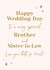 Heartfelt Wedding Card - Brother and Sister In Law created by Fifi Designs
