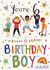 Pretty Birthday Card - 6th - Birthday Boy created by Love Lucy Illustration