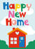 Cute New Home Card - Colourful card for a new home - Happy New Home created by Poppekins
