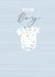 Very cute new baby boy card - contemporary/modern - baby vest created by Laura Darrington Design Ltd.