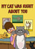 Funny bobs burgers card - for friends - gayle crazy cat lady created by Annabelle’s Illustrations