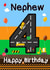 Cute digger Happy 4th Birthday Nephew Card created by Kerrylovescards