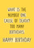 What is the number one cause of death? Too many birthdays. Happy Birthday Old created by CARDS FOR DAYS