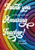 thank you teacher you will be missed classic photography rainbow typography created by POP FIZZ