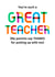 thank you great teacher funny typography rainbow cheeky created by POP FIZZ