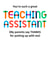 teaching assistant thank you cheeky funny typography created by POP FIZZ