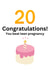 Funny 20th Birthday Card - You Beat Teen Pregnancy! created by BearlyCreative