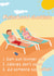 Brits abroad - funny card for birthday thank you honeymoon - british holidays created by Lauren Osborne
