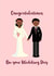 Cute Wedding Congratulations Card created by PEA GREEN PRINTS