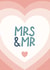 Wedding Congratulations Card - MRS & MR created by Bev O'Connor || @oconnordesign