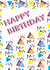 80s style Birthday card for that loves a pop of colour created by Bryony MacQueen