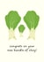 Cute New Baby Card - Bok Choy created by Sundiva Designs