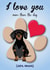 I Love You More Than the Dog Dachshund Card - Perfect for Friendship or Partners created by Toff London