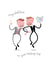 Cute Wedding Card - Gay Couple - Congratulations created by Pink Pig