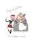 Cute Wedding Card - Scottish - Bonnie Couple created by Pink Pig