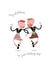 Cute Wedding Card - Scottish - Gay Couple created by Pink Pig
