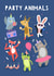 Cute Birthday Card - Party Animals created by Zoe Spry