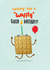 Funny Birthday Card - Waffly Good Day! created by Pencilface