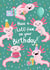 Axolotl Birthday card - Cute kids birthday card - Funny Axolotl Card created by Jessie Maeve Studio