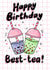 Cute Birthday Card - Bubble Tea created by Jessie Maeve Studio