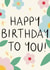Pretty Birthday Card - Floral created by Lauren Barclay